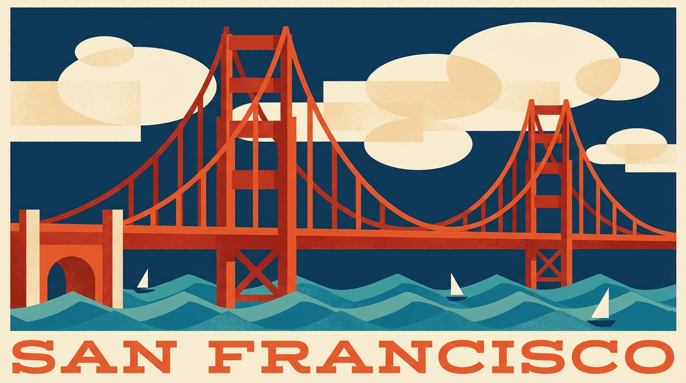 Golden Gate Bridge Abstract